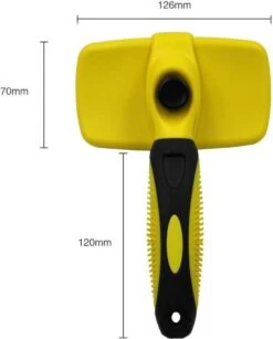 ElegaPet Hondenborstel Groen - Hondenhaar Verwijderen - Kat En Hondenkam - Slickerborstel Hond En Kat - Groomer - Ondervacht Kam Hond - Borstel Hond - Hondenborstel Langharig En Kortharig - Slickerborstel - Anti Klit/Knopen/Huidschilfers -Huisdierbenodigdheden Korting 964x1200