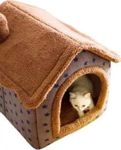 Château Animaux® Hondenhuis - Kattenhuis - 50 X 40x 46 Cm - Dierenhuis - Kattenhok - Hondentent - Hondenhuisjes Voor Binnen - Bruin 13 Château Animaux® Hondenhuis - Kattenhuis - 50 X 40x 46 Cm - Dierenhuis - Kattenhok - Hondentent - Hondenhuisjes Voor Binnen - Bruin -Huisdierbenodigdheden Korting 965x1200 2
