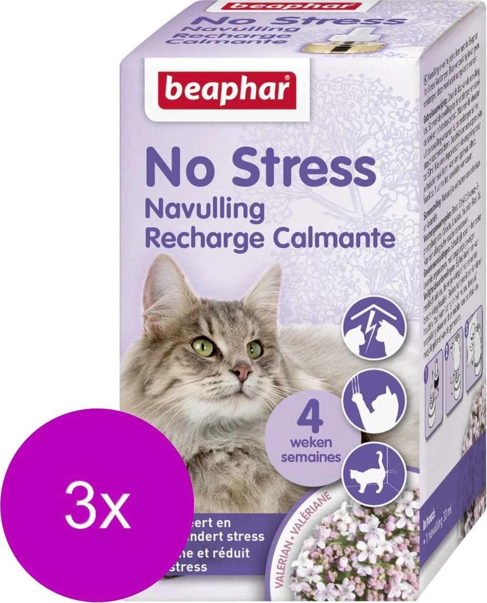 Beaphar No Stress Navulling Kat - Anti Stressmiddel - 3 X 30 Ml 5 Beaphar No Stress Navulling Kat - Anti Stressmiddel - 3 X 30 Ml - Image 3