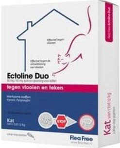 Flea Free Ectoline Duo Kat - Tegen Vlooien En Teken - 2 Pipetten -Huisdierbenodigdheden Korting 973x1200 4