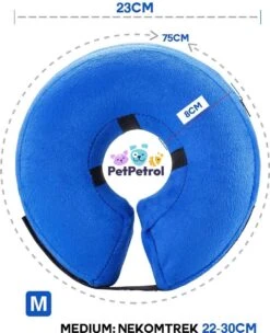 PetPetrol Opblaasbare Hondenkraag - Opblaasbare Kraag Hond - Beschermkraag Opblaasbaar Voor Honden/katten - Blauw - Small -Huisdierbenodigdheden Korting 974x1200 1