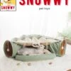SNOWWY - Kattentunnel Met Kattenmand In één - Origineel En Uniek Design - Kattenhuis - Kattenhuis - Kat Kussen - Kattenbed - Matcha Groen -Huisdierbenodigdheden Korting 986x1200 3