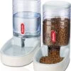 Automatische Voederdispenser Voor Kleine En Middelgrote Huisdieren, 3,8 L, Reisvoerdispenser En Waterdispenser Voor Honden, Katten, Huisdieren (grijs)