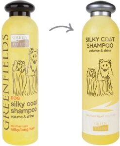 Greenfields Hondenshampoo Voor Langharige Vacht - Zorgt Voor Een Zijdezachte Glanzende Vacht - Inhoud 270 Ml - Hondenshampoo Langharige Vacht -Huisdierbenodigdheden Korting 987x1200