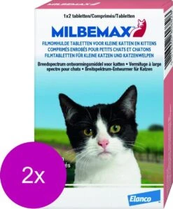 Elanco Milbemax Kitten & Kat - Anti Wormenmiddel - 2 X 2 Tab 0.5 Tot 2 Kg -Huisdierbenodigdheden Korting 998x1200 4