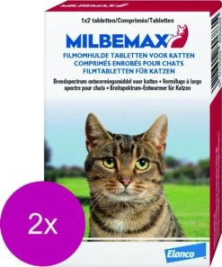 Elanco Milbemax Kat - Anti Wormenmiddel - 2 X 2 Tab 2-8kg -Huisdierbenodigdheden Korting 998x1200 5