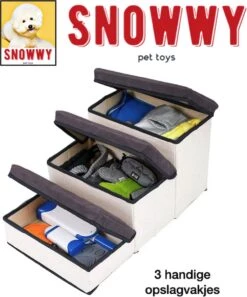 SNOWWY - Hondentrap Met Opslagruimte - Honden Loopplank Met Handige Opslagvakje - Hondenloopplanken - Inklapbaar - Huisdier Opstap - Hondentrapje - Grijs 11 SNOWWY - Hondentrap Met Opslagruimte - Honden Loopplank Met Handige Opslagvakje - Hondenloopplanken - Inklapbaar - Huisdier Opstap - Hondentrapje - Grijs -Huisdierbenodigdheden Korting 999x1200 15